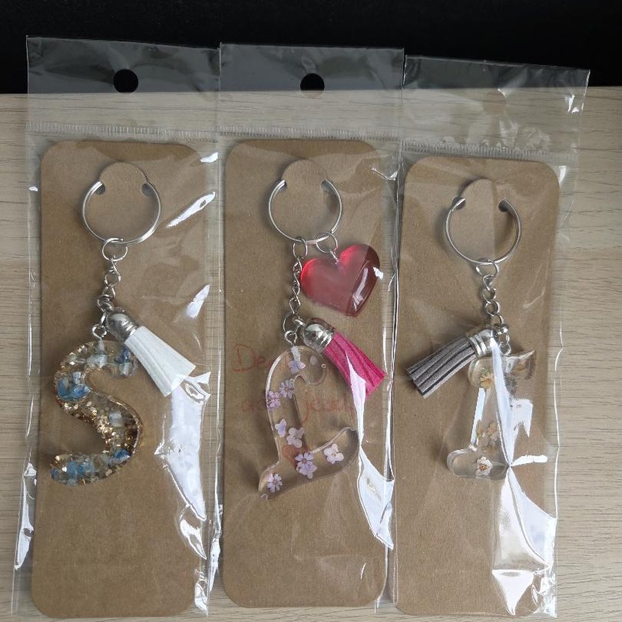 Verpakte sleutelhangers van Crea by Chantal